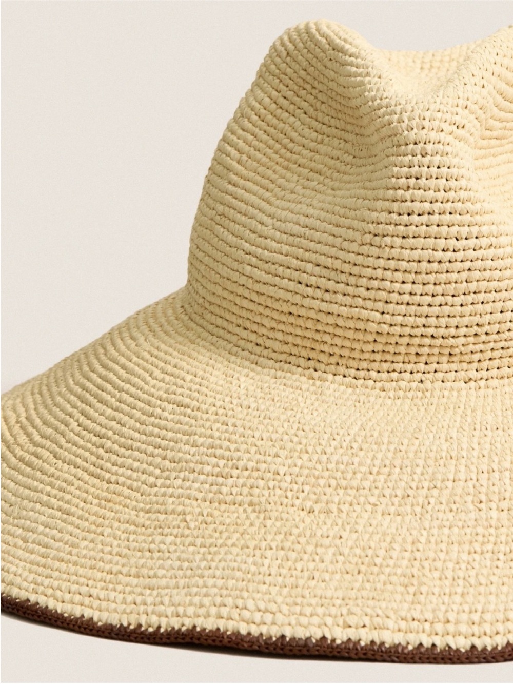 Janessa Leone Waverly Hat in Beach/Walnut - Picture 2 of 9